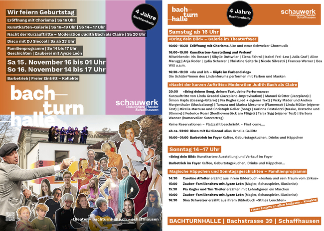 4 Jahre Bachturnhalle - Samstag 16–01 Uhr